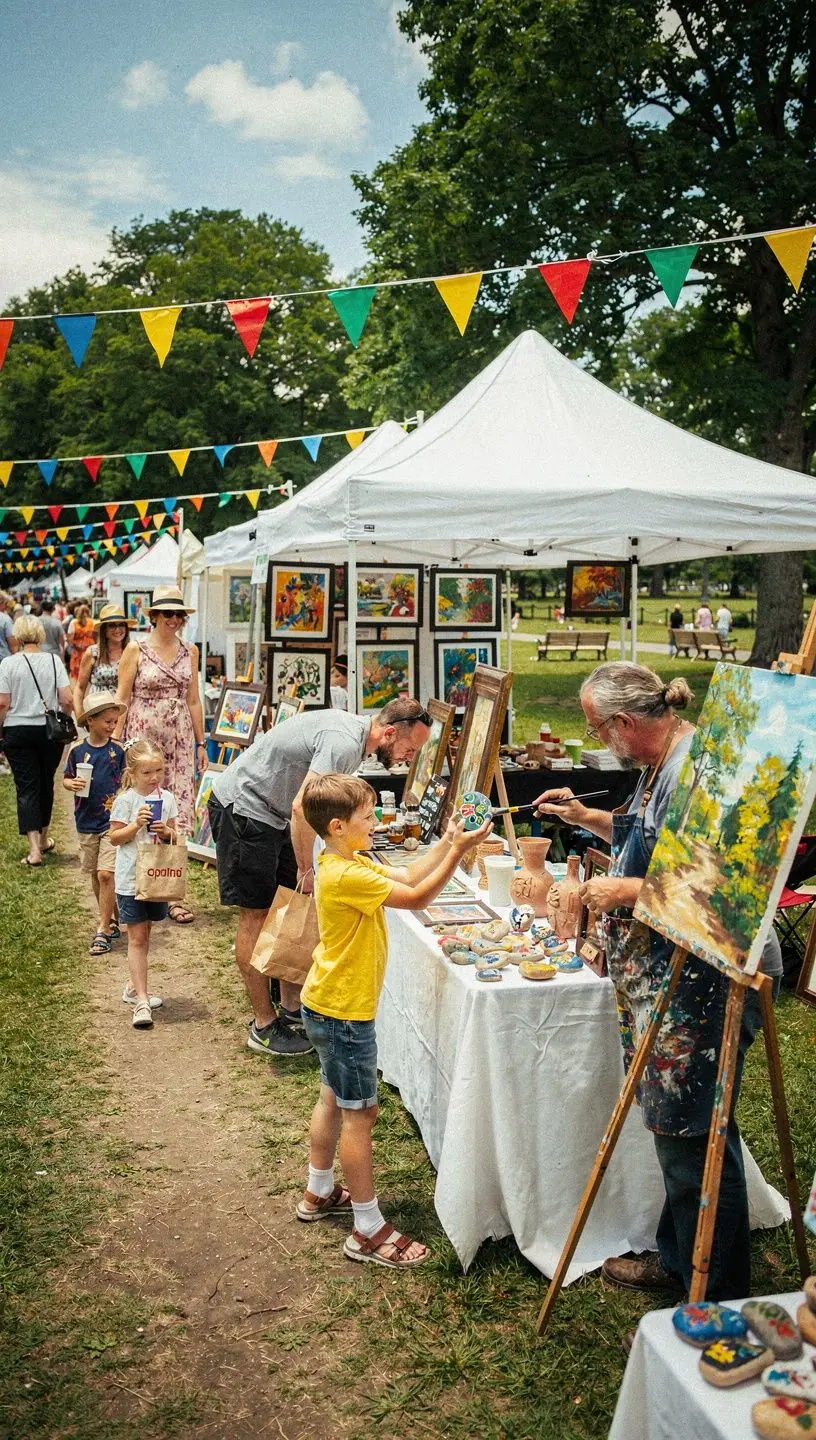 Artist showcase promoting cultural development in galleries.